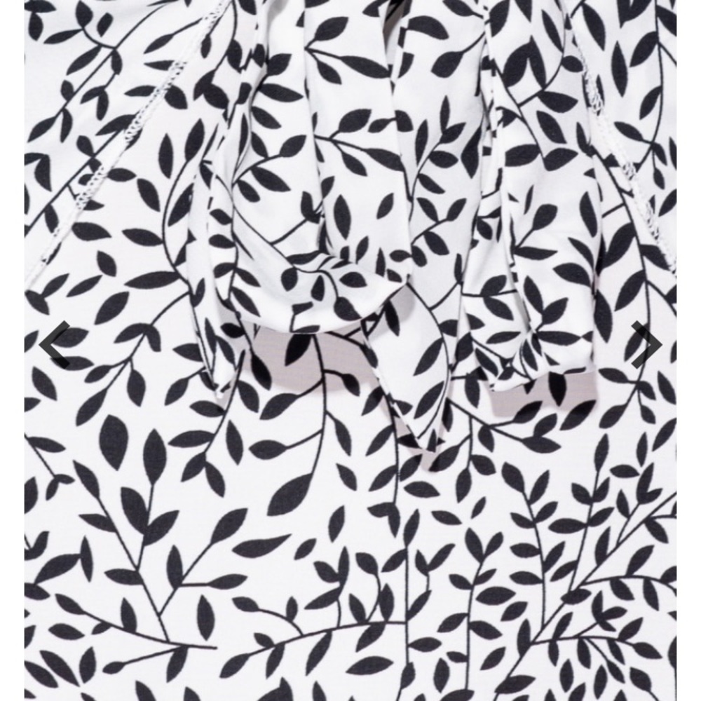🆕 leaf print puff sleeve mini dress - Picture 5 of 5